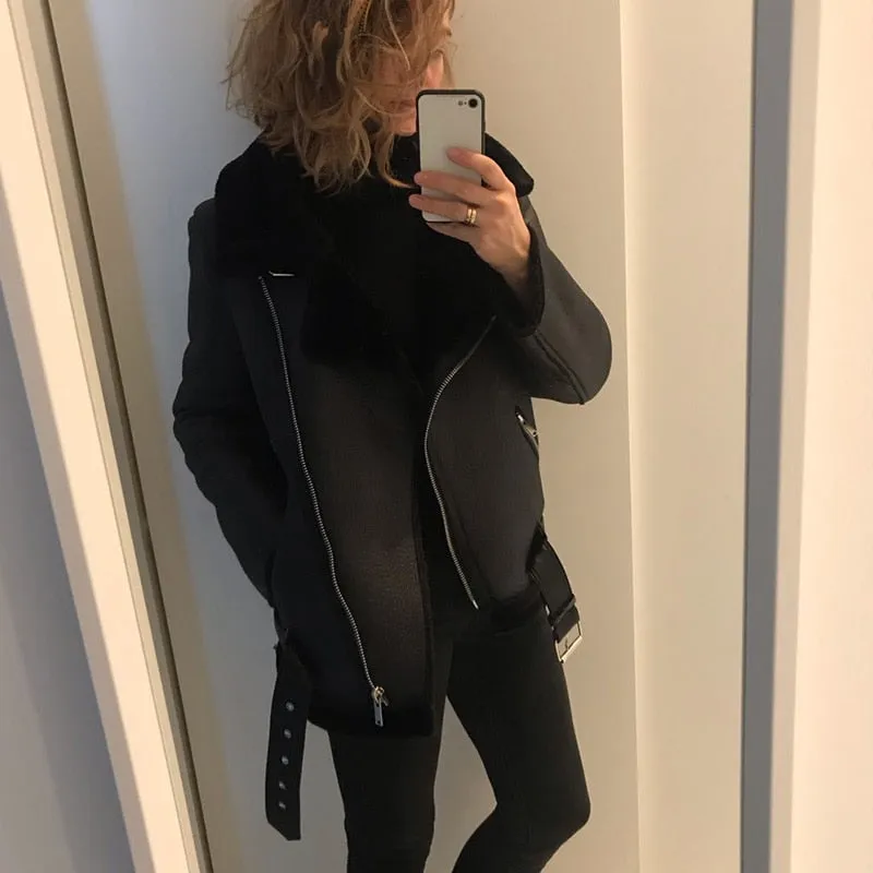 Stylemein - Leather Jacket For Women | Leather Ladies Coat