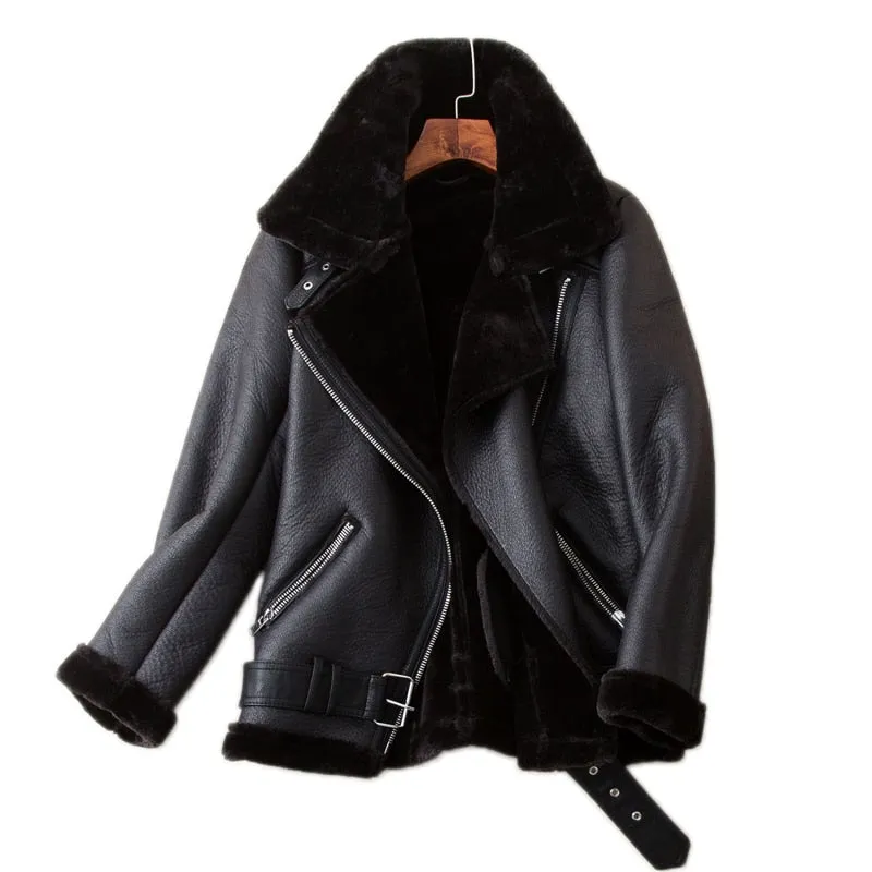 Stylemein - Leather Jacket For Women | Leather Ladies Coat