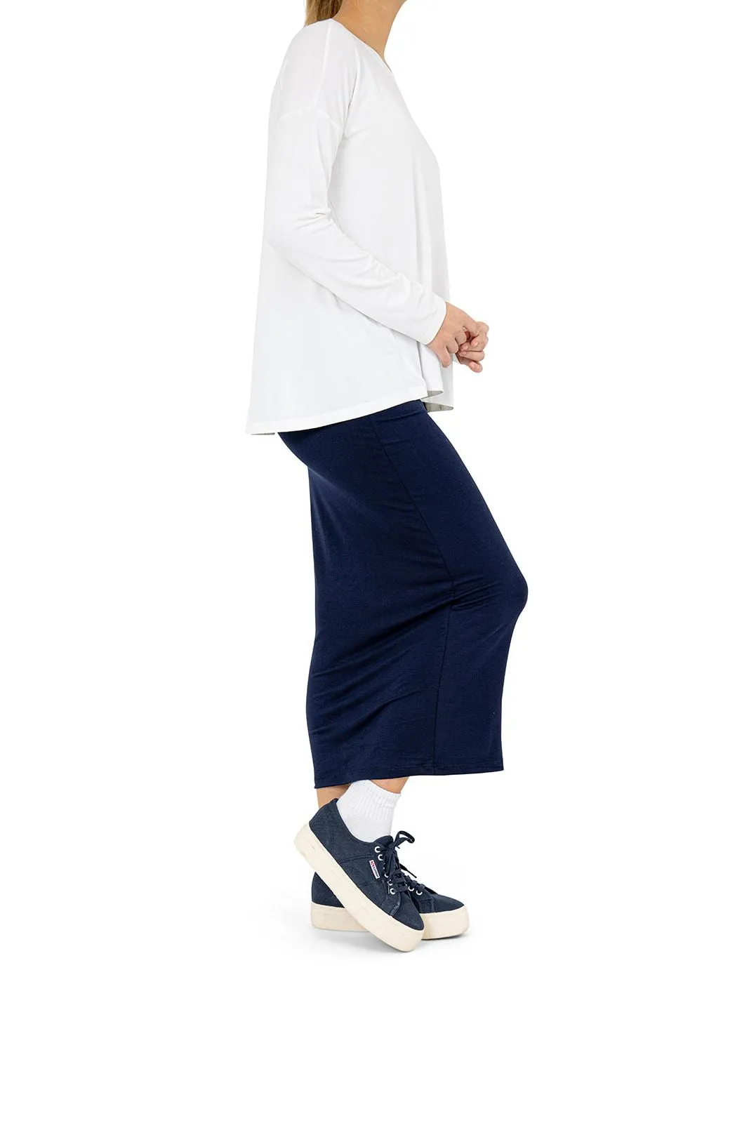 T Shirt Skirt 33" - Navy