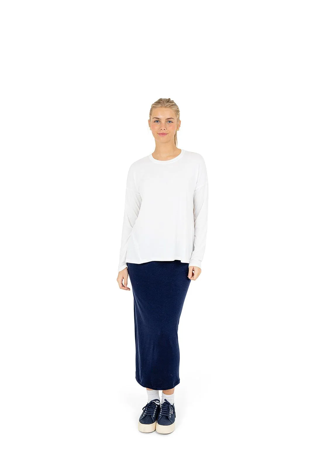 T Shirt Skirt 33" - Navy