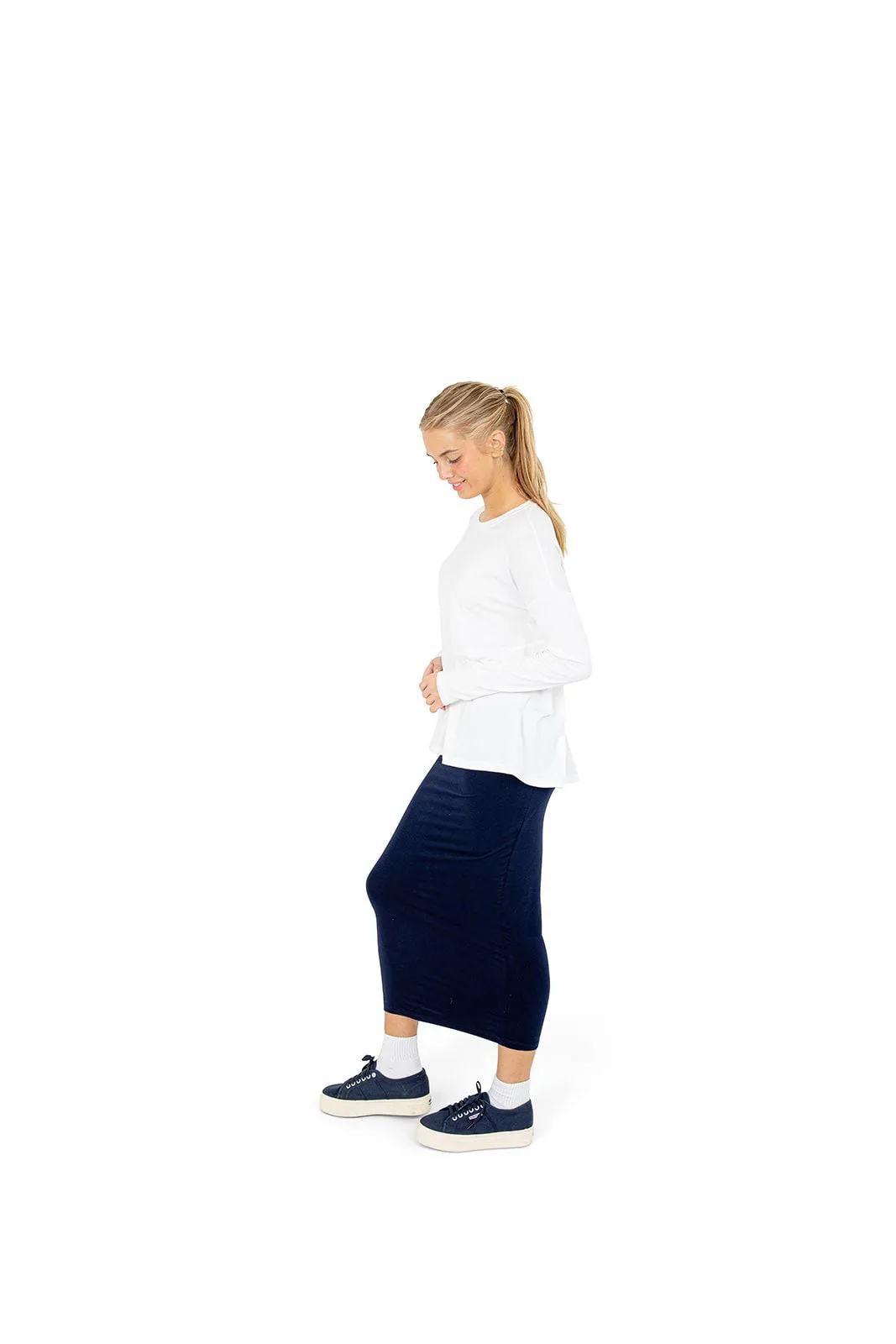 T Shirt Skirt 33" - Navy