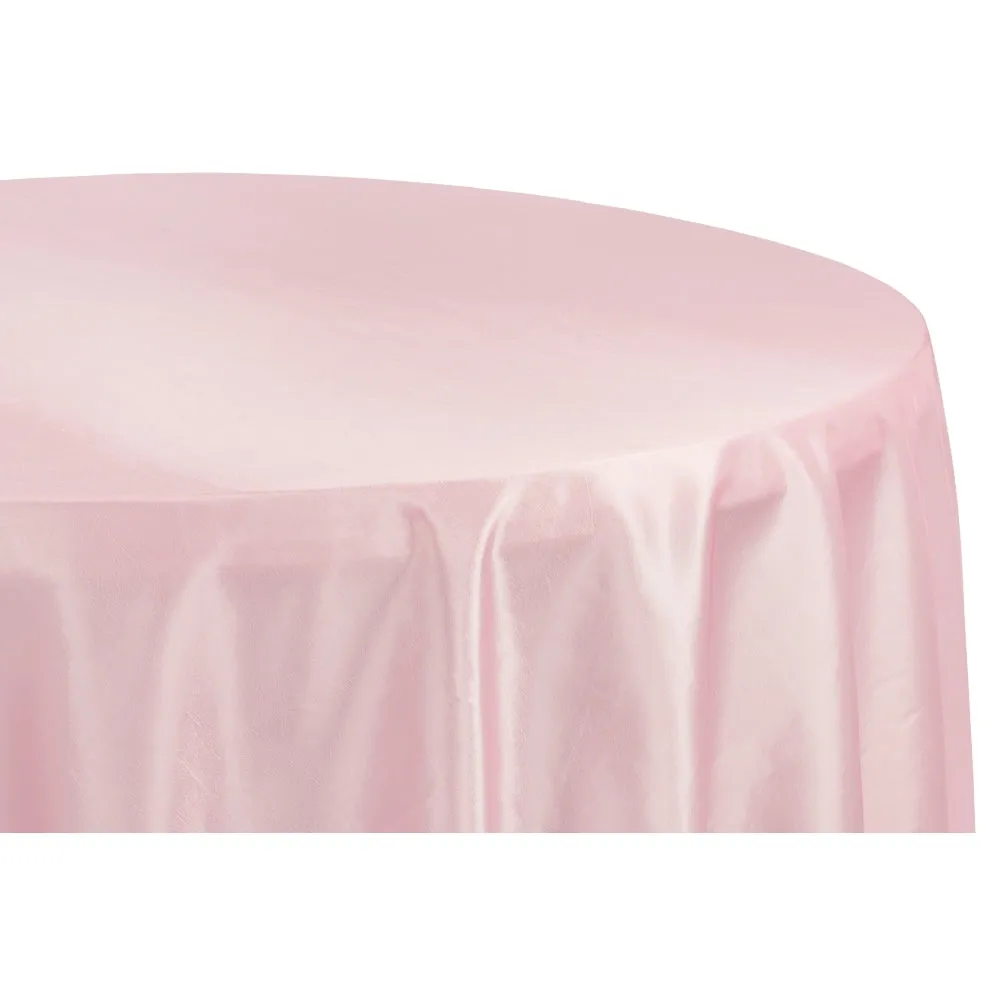 Taffeta Tablecloth 120" Round - Pink