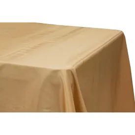 Taffeta Tablecloth 90"x132" Rectangular - Gold