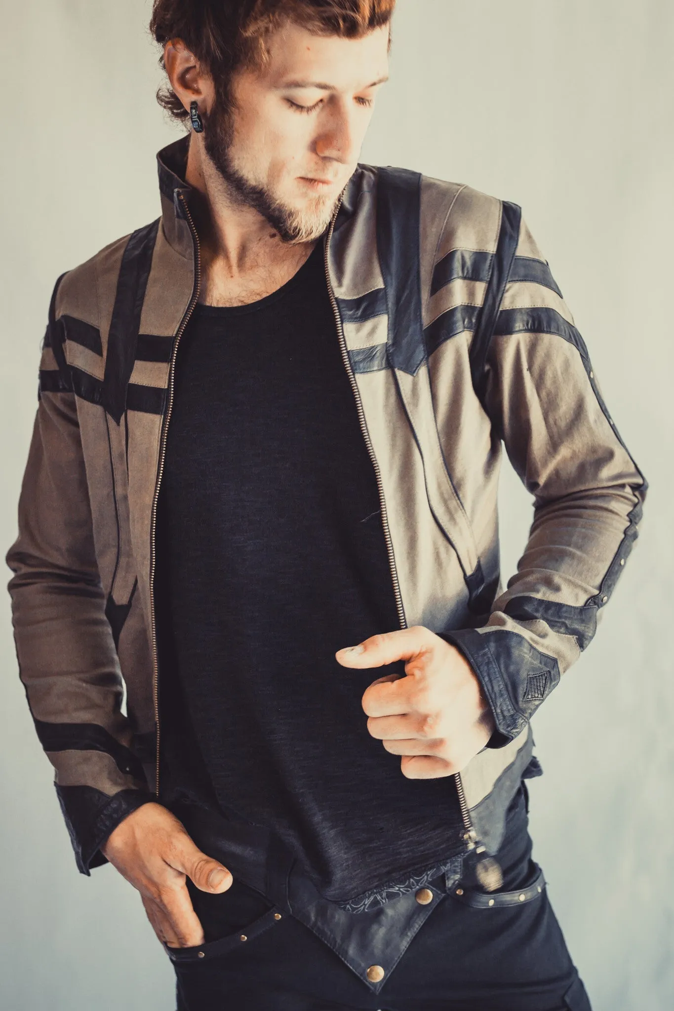 Taurid Stretch Denim Mens Cut Jacket
