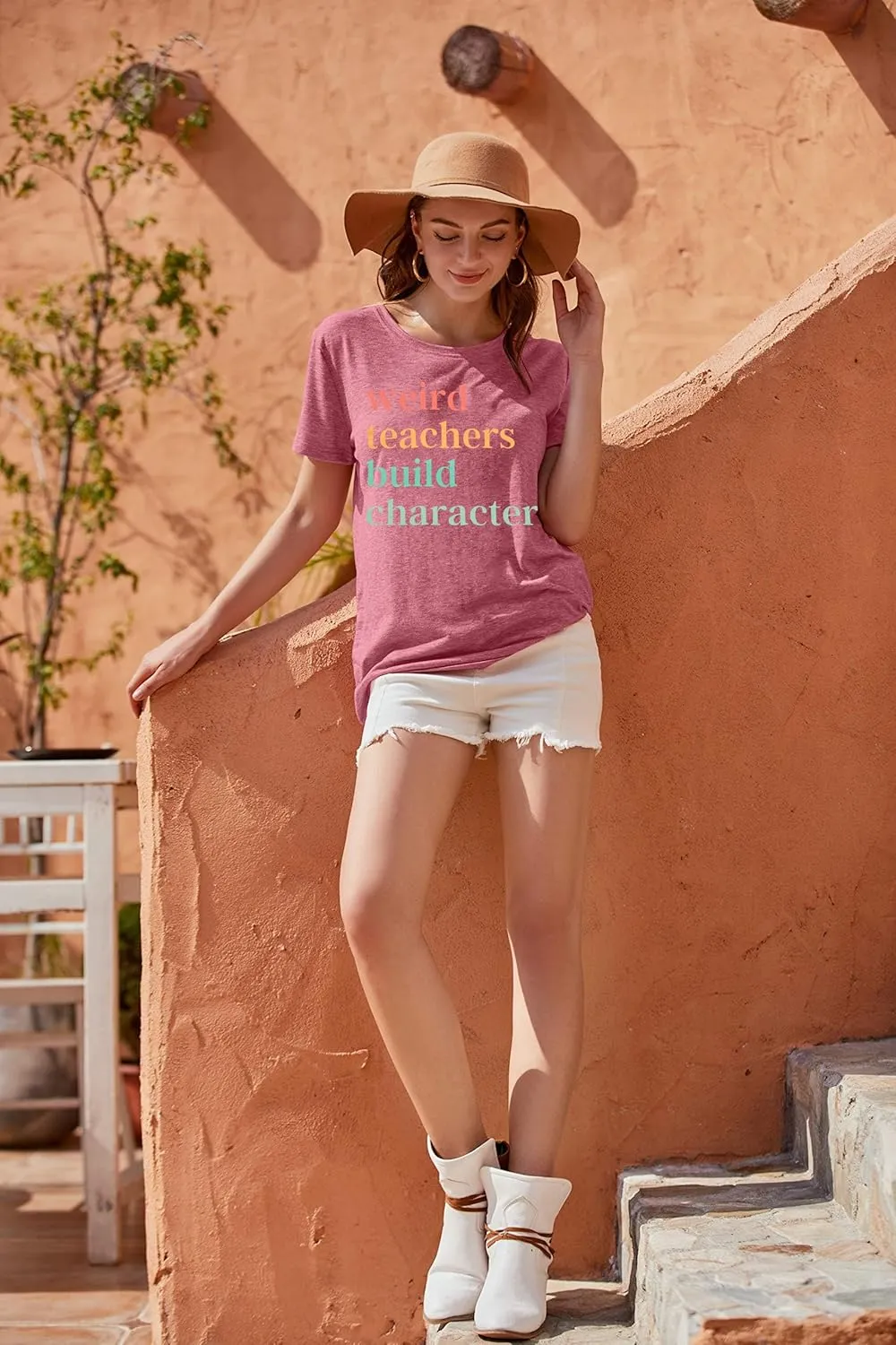 Teacher Life T-Shirt - Women's Weird Teacher Tee - Short Sleeve Tops