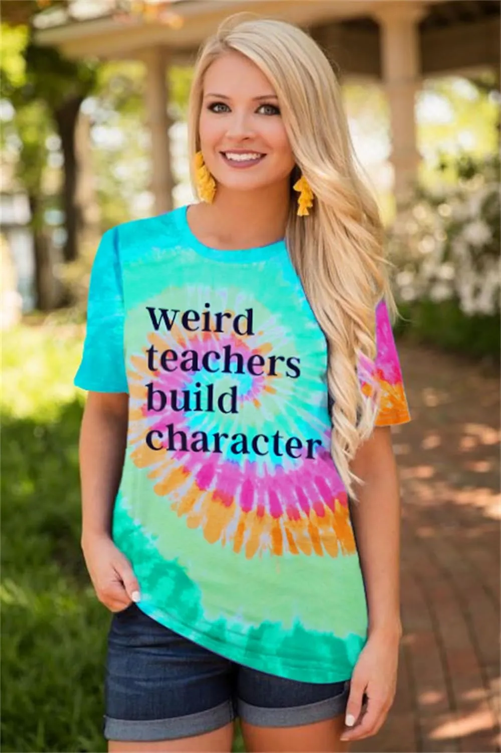 Teacher Life T-Shirt - Women's Weird Teacher Tee - Short Sleeve Tops