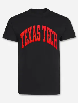 Texas Tech Red Raiders "Gnarly Arch" Team Color  PUFF Print T-Shirt
