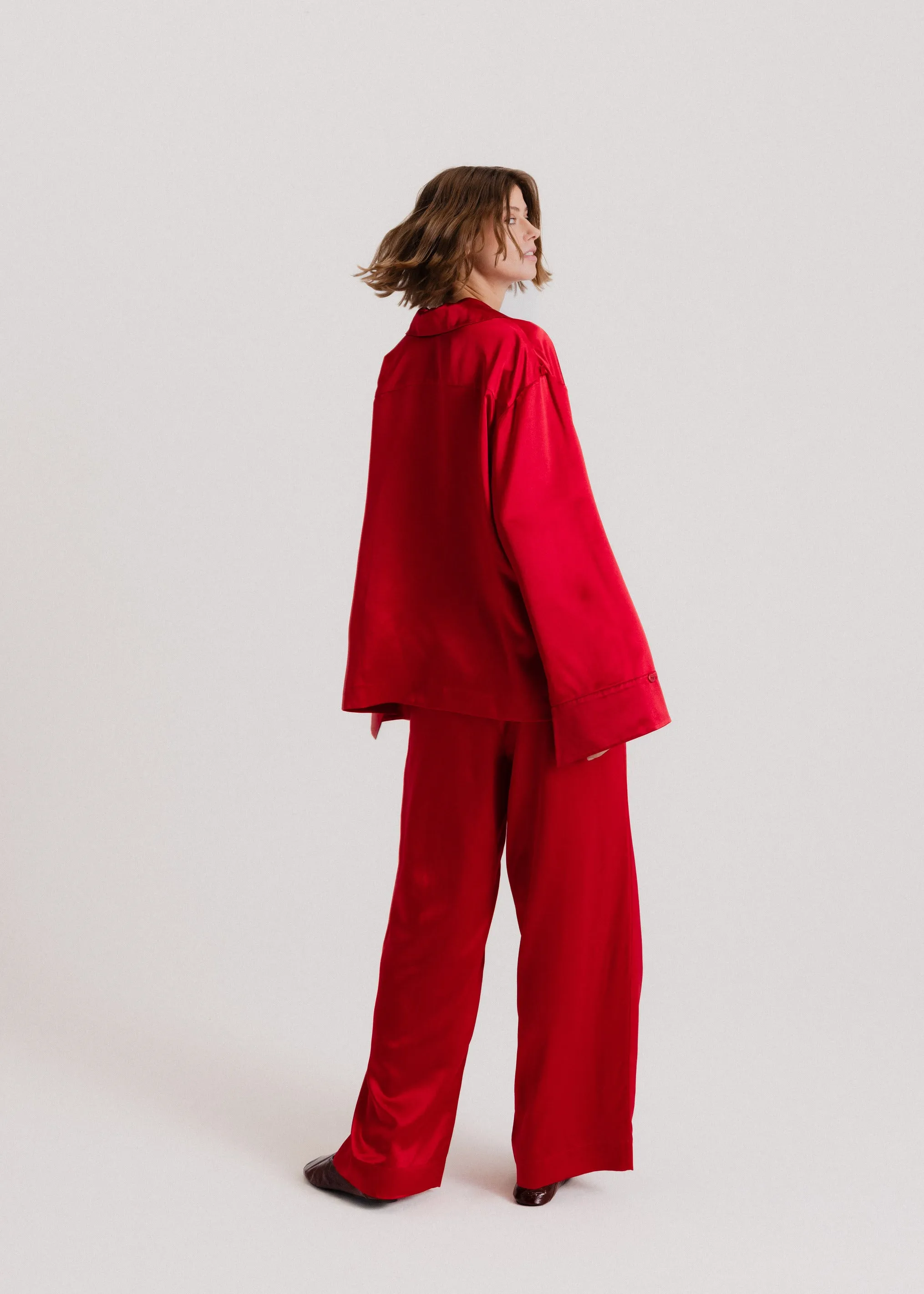 The Signature Silk Set in Red
