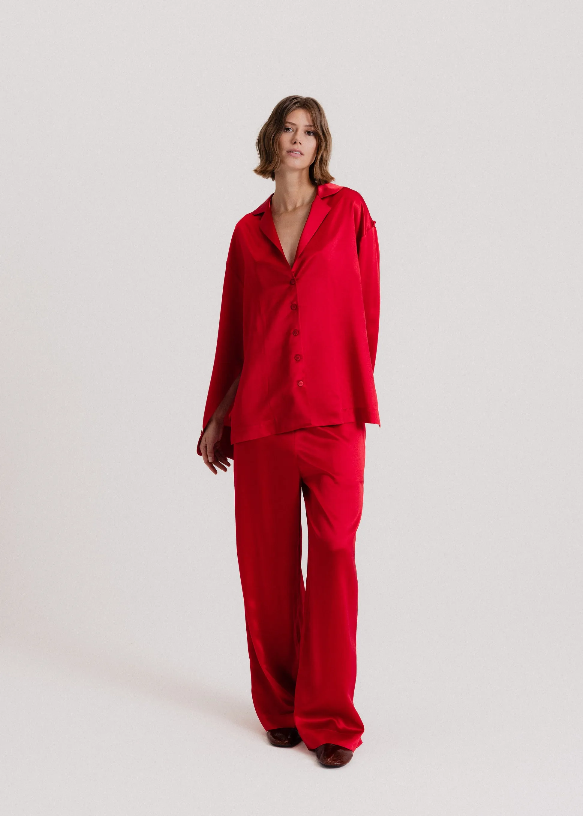The Signature Silk Set in Red