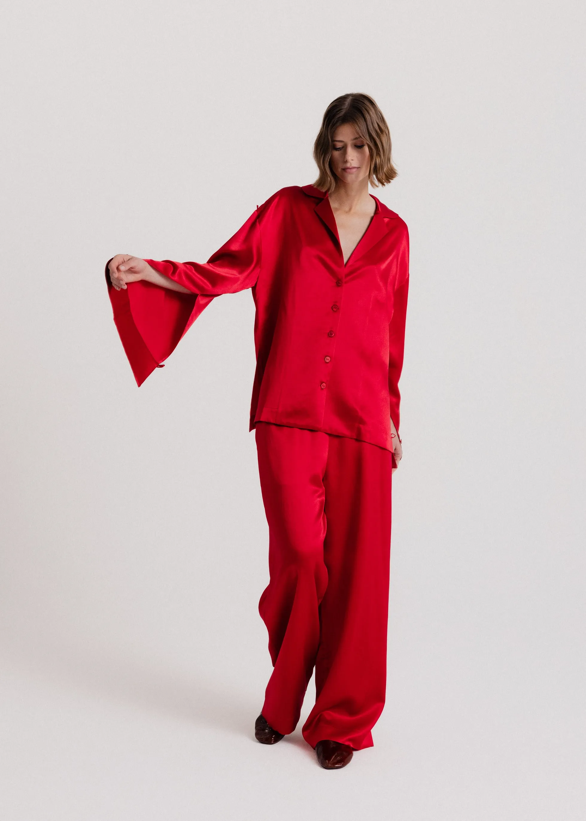 The Signature Silk Set in Red