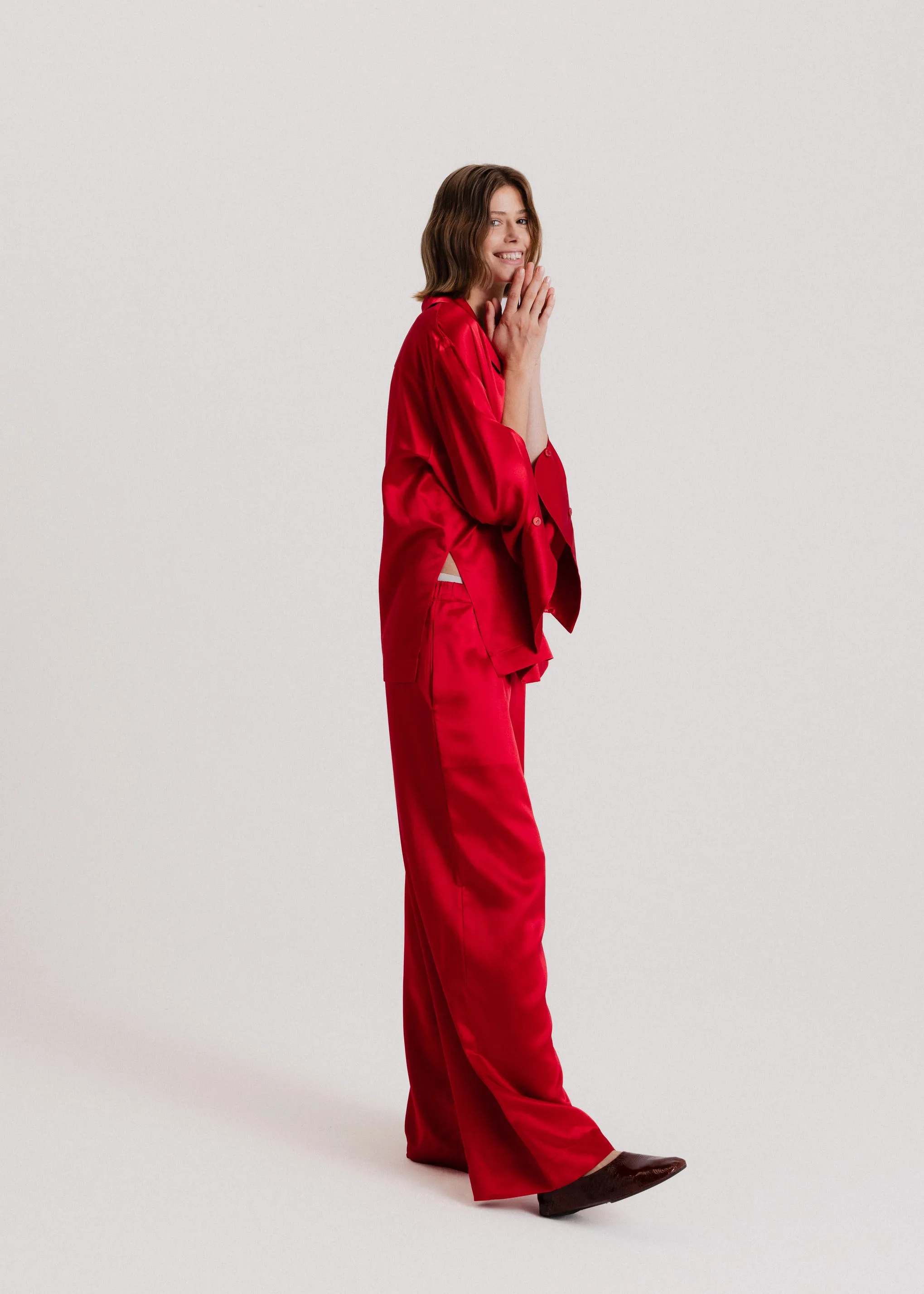 The Signature Silk Set in Red