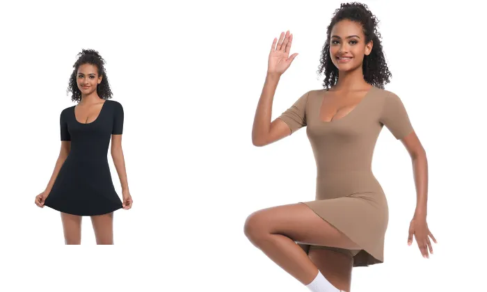 Tight Tennis Hip Skirt Short-sleeved Sports dress