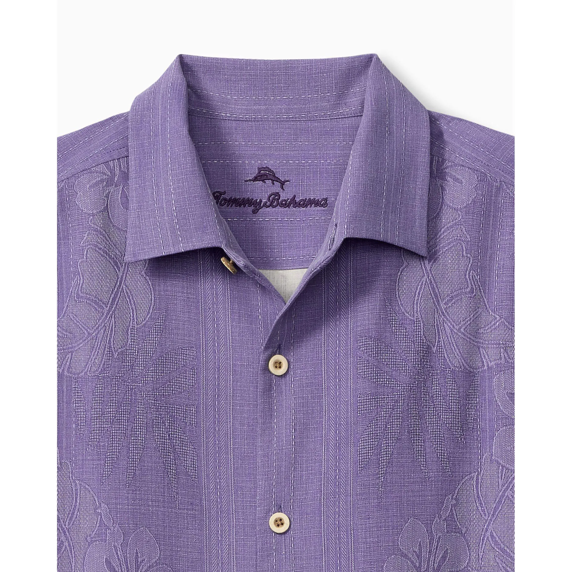 Tommy Bahama Bali Border Camp Shirt - Coastal Violet