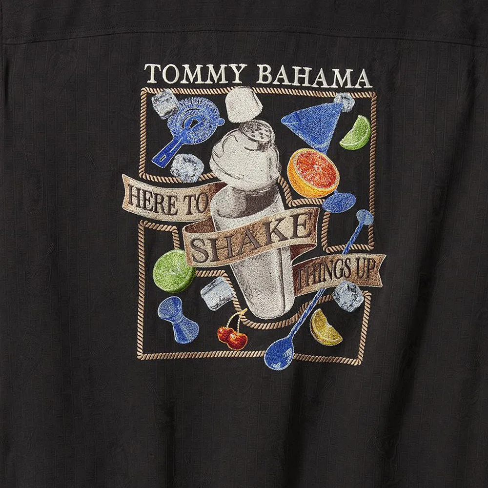 Tommy Bahama Here To Shake Things Up Camp Shirt - Black