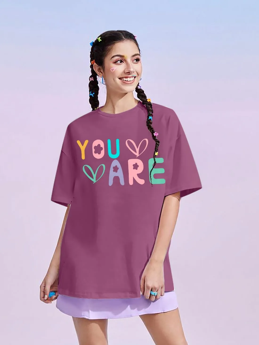 VILOVE You are Inspiration T Shirt Women Oversized Christian Shirts Positive Affirmation Tee Casual Blessed Saying Tops