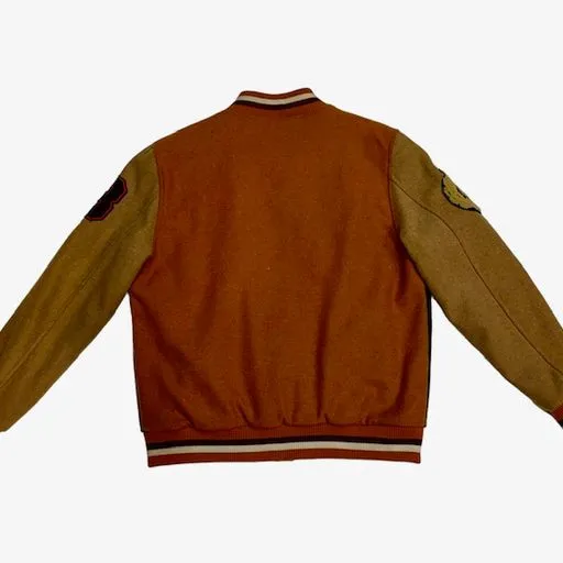 VINTAGE RAG ORANGE BLACK VARSITY