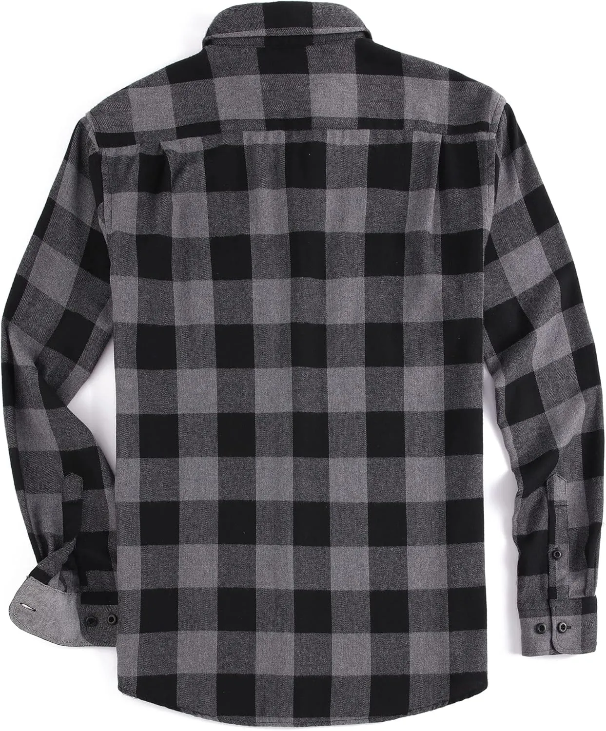 WARHORSEE Flannel Shirt for Men Long Sleeve Regular Fit Button Down Casual Plaid Shirt