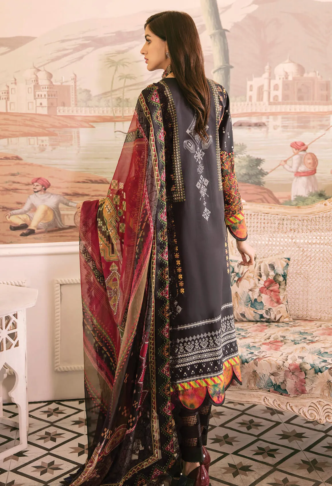 Wasl by Seran Unstitched 3 Piece Luxury Lawn Collection'2022-WSL-11