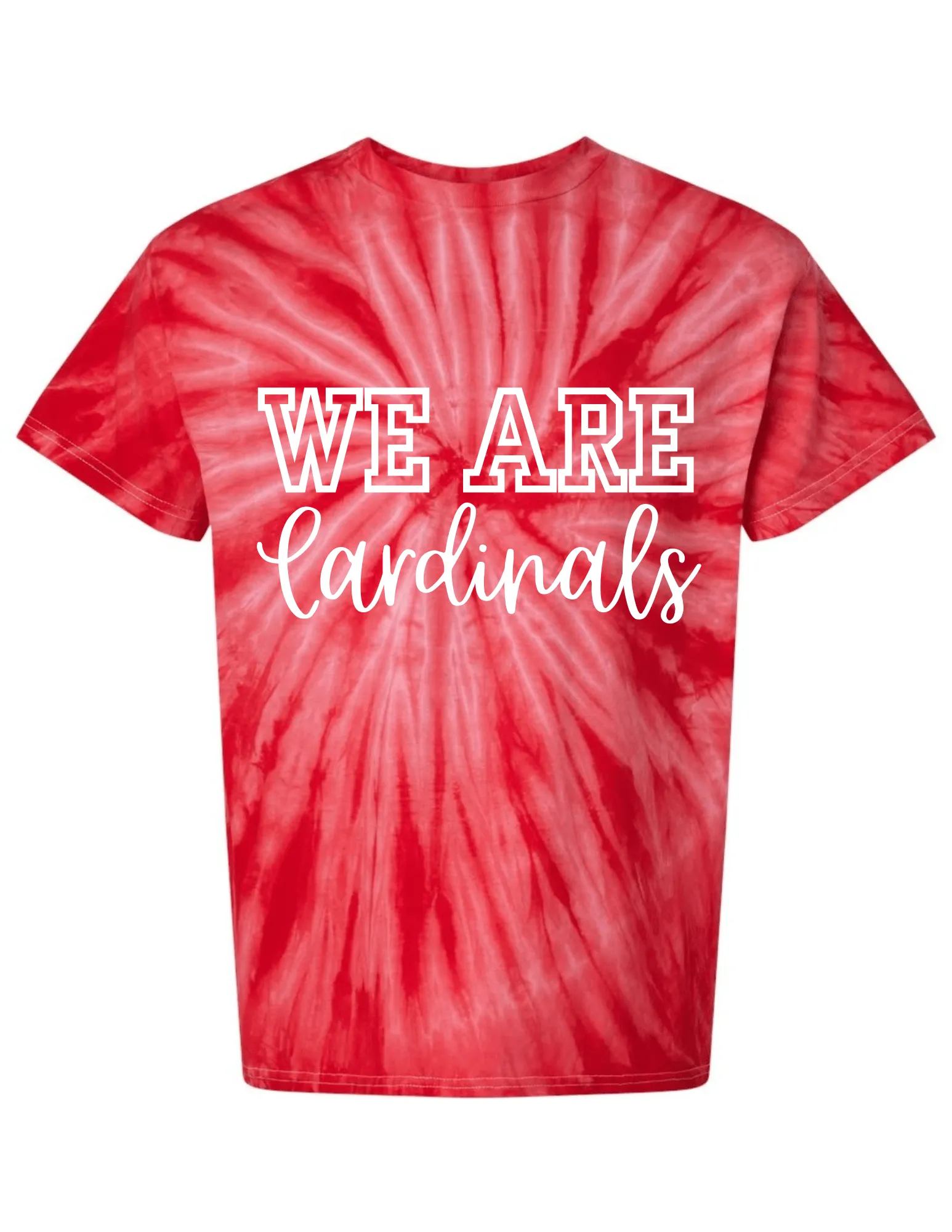 We are Cardinals Tie Dye T-shirt: Youth