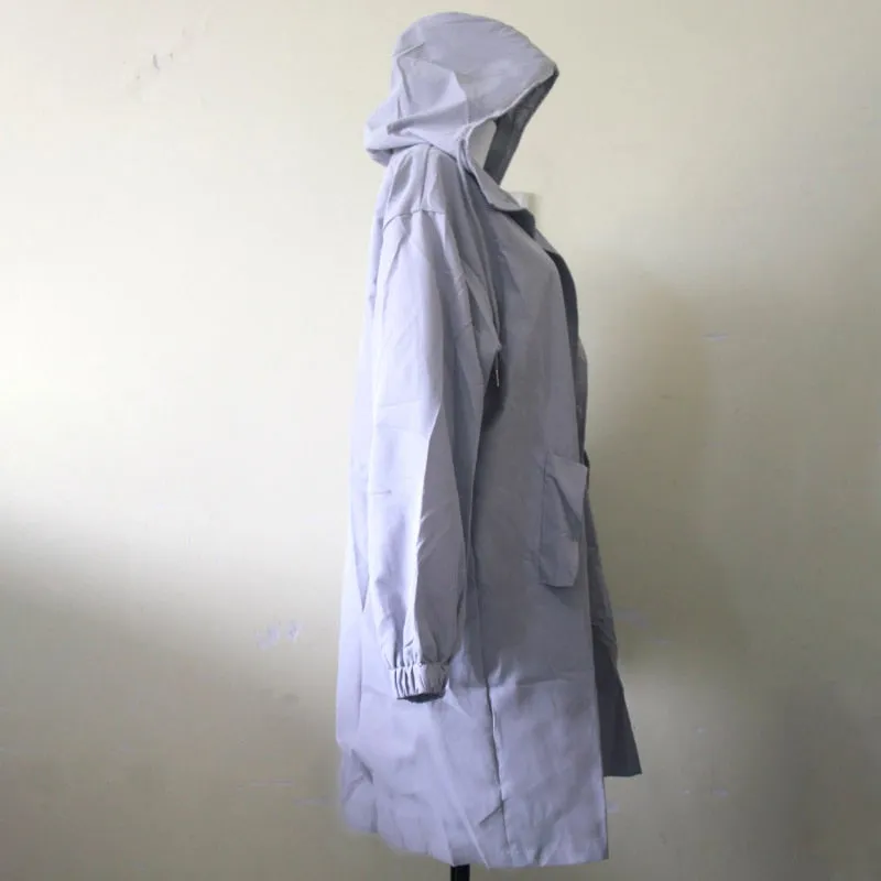 Wjczt Fashion Womens Trench Coats Hooded Long 2021 Spring Autumn Windproof Lady Female Casual Clothes 8 Color Windbreaker Korean Style