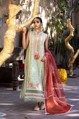 Zysha by Sobia Nazir Festive Lawn Collection 2022 – Z3A Zamrud